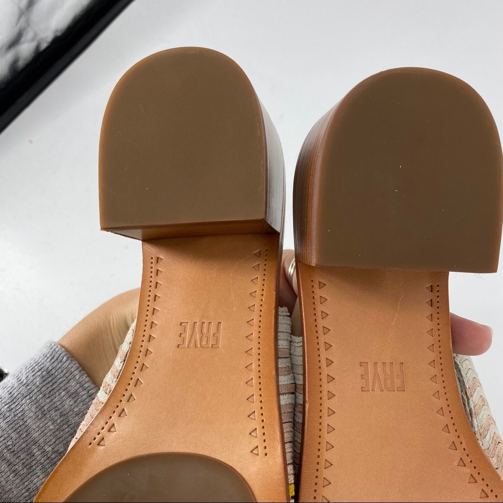 Frye yellow pink retro suede wave miles NEW - Picture 8 of 9